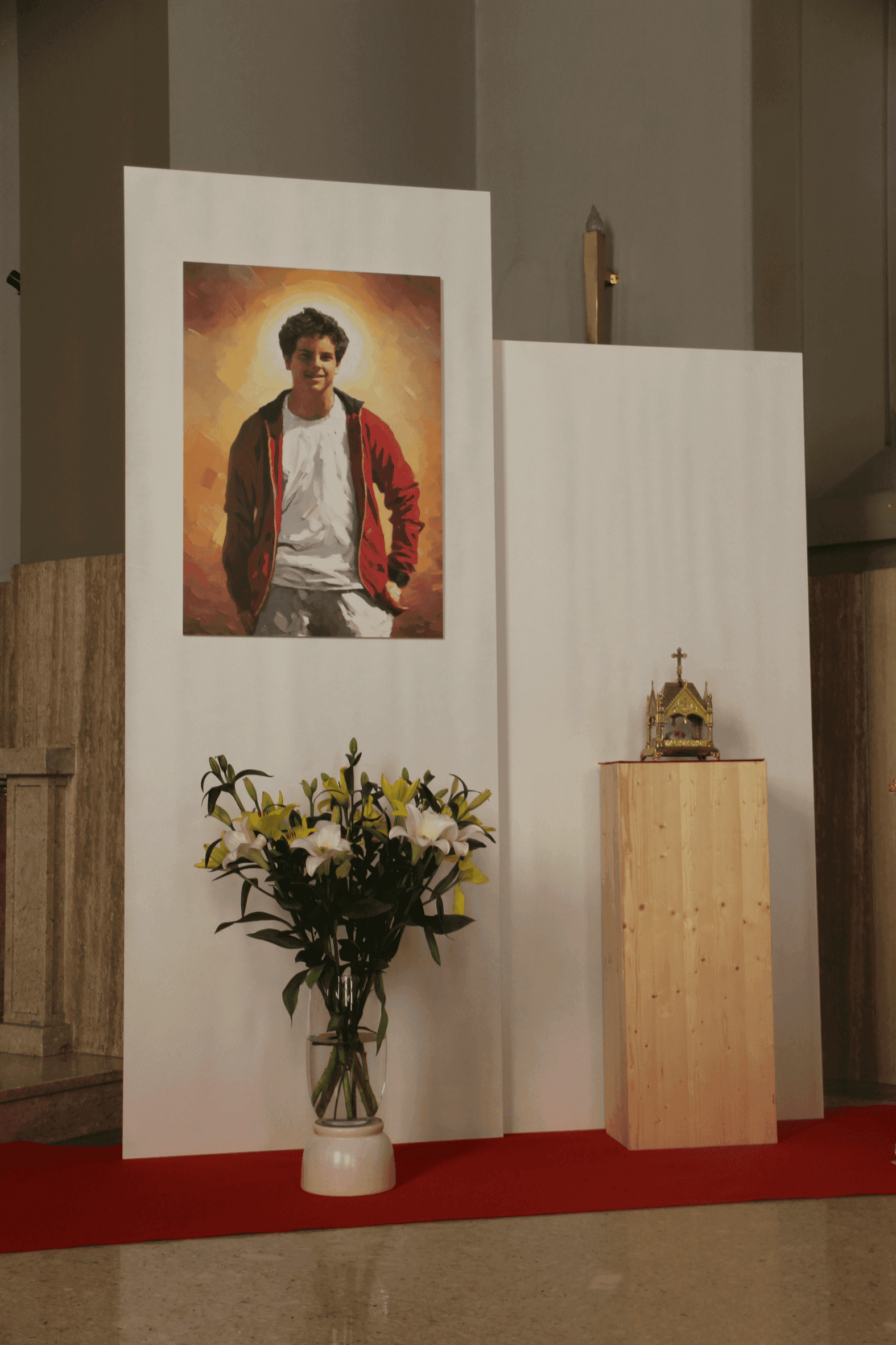 Venerazione delle reliquie di San Carlo Acutis all'IMI